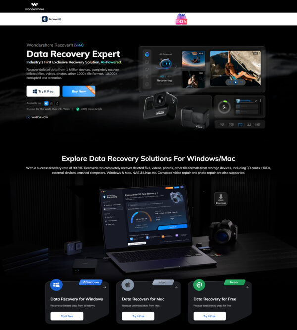 Recoverit data recovery _ Wondershare