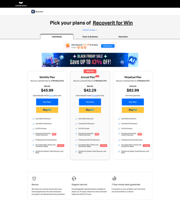 Recoverit data recovery _ Wondershare
