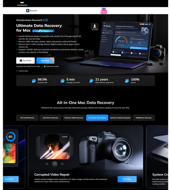 Recoverit for Mac _ Wondershare