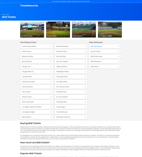 Sports – MLB tickets _ TicketNetwork