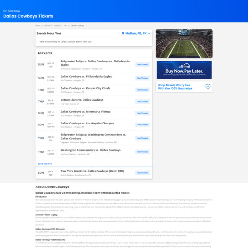 Sports – NFL Dallas Cowboys Tickets _ TicketNetwork