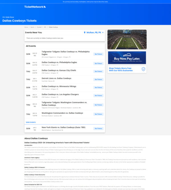 Sports – NFL Dallas Cowboys Tickets _ TicketNetwork