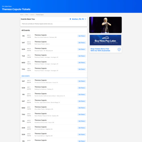 Theresa Caputo Tickets _ Ticket Network