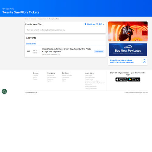 Twenty one pilots tickets _ TicketNetwork