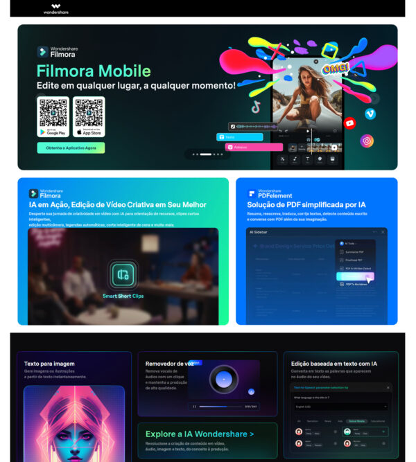 Wondershare home page BR