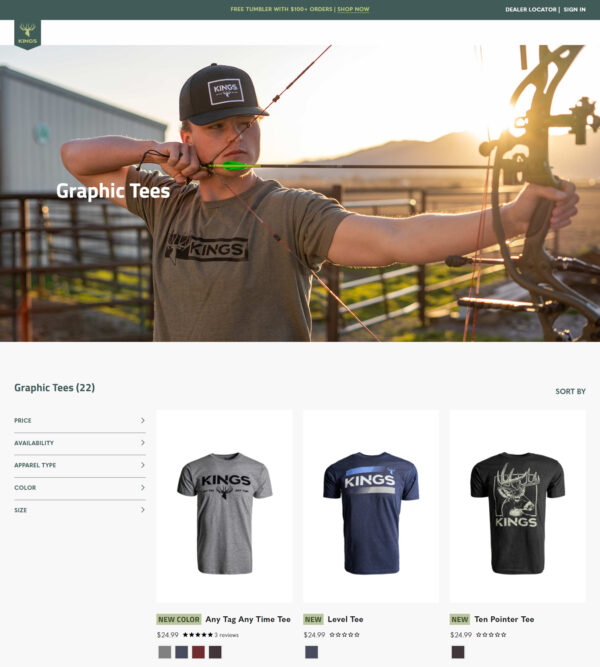 graphic tees for summer _ Kings Camo