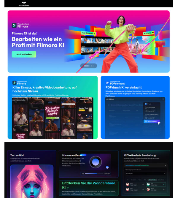 home page DE _ Wondershare