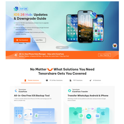 official website _ Tenorshare official website _ Tenorshare