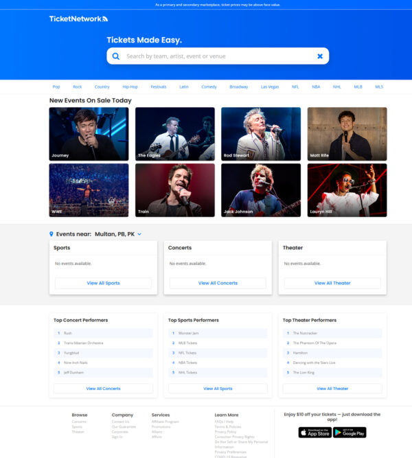 permanent link for TicketNetwork