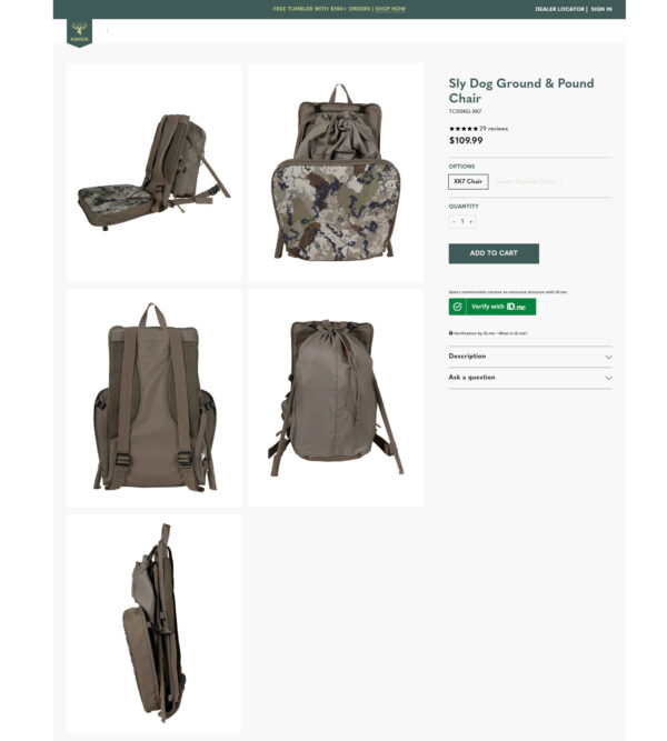 pound chair _ Kings Camo