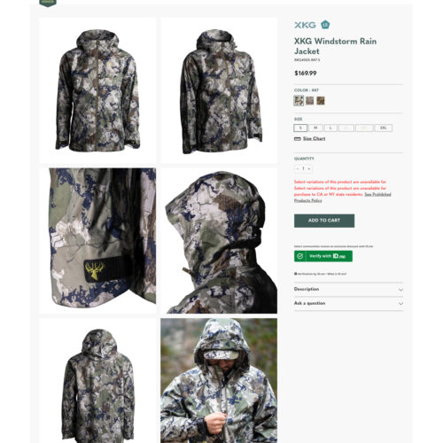 rain jacket _ Kings Camo