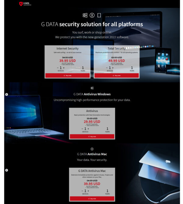 security solutions for all platforms _ G Data