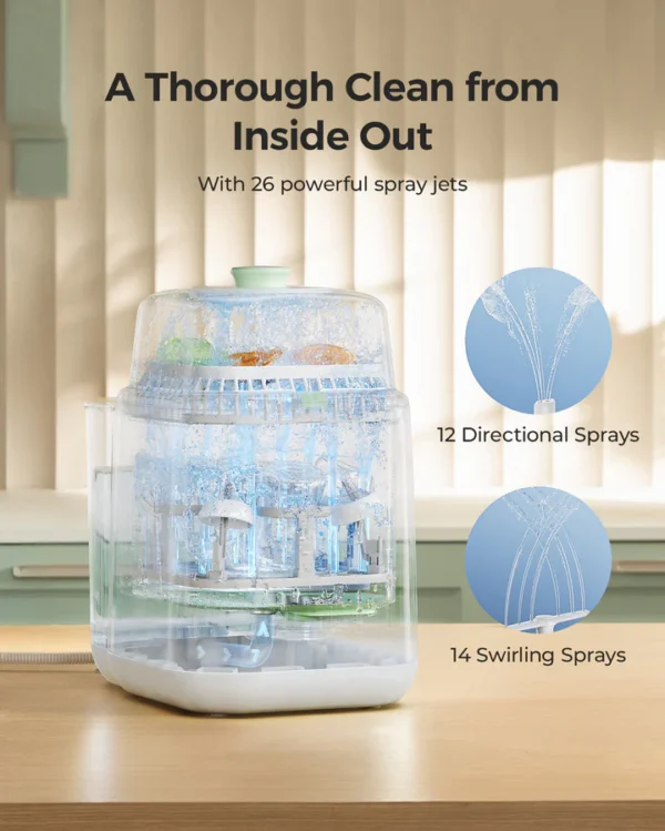 baby bottle washer and sterilizer _ Momcozy