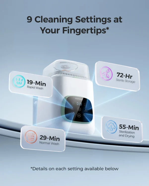 baby bottle washer and sterilizer _ Momcozy