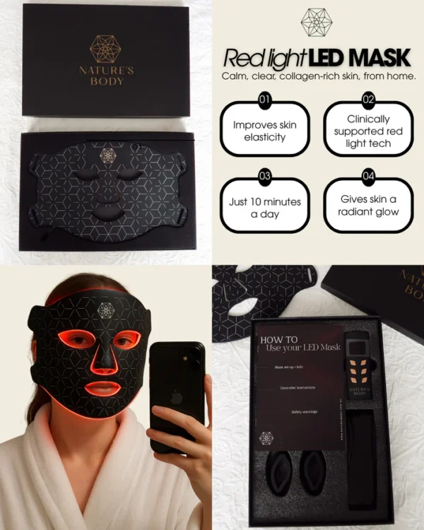 red light therapy LED face mask _ Nature’s Body