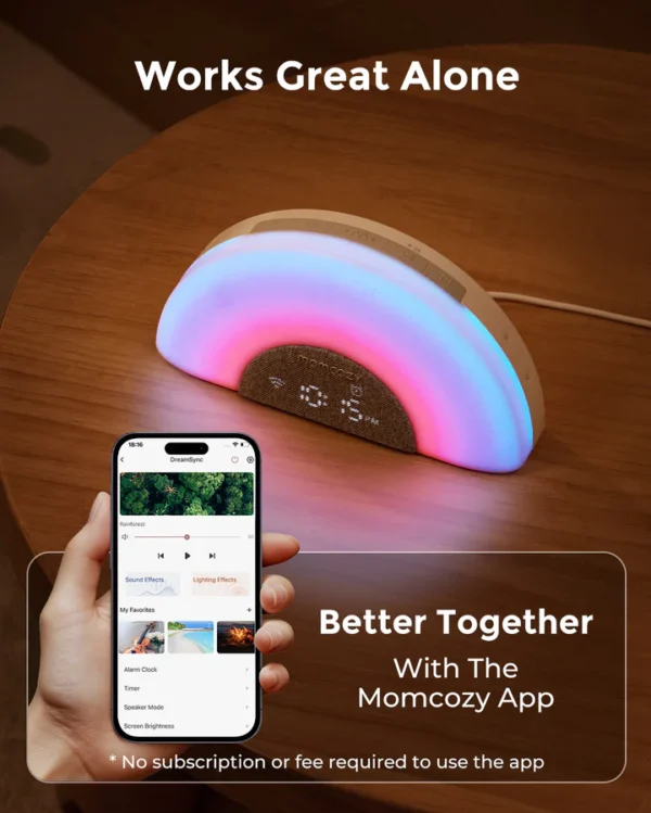 DreamSync Tech Smart Baby Sound Machine _ Momcozy