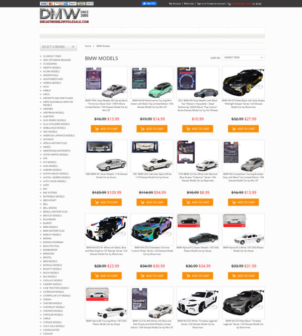 BMW model cars _ Die Cast Models Whole Sale