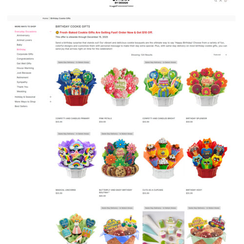 Birthday cookie gifts _ Cookies by Design Birthday cookie gifts _ Cookies by Design