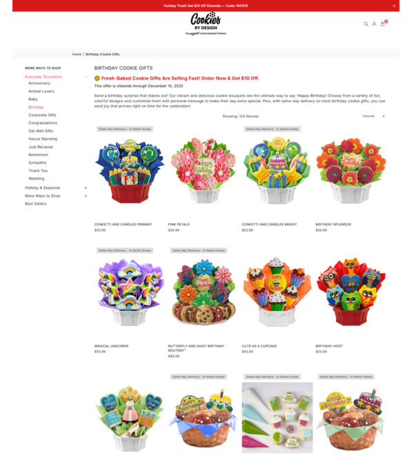 Birthday cookie gifts _ Cookies by Design