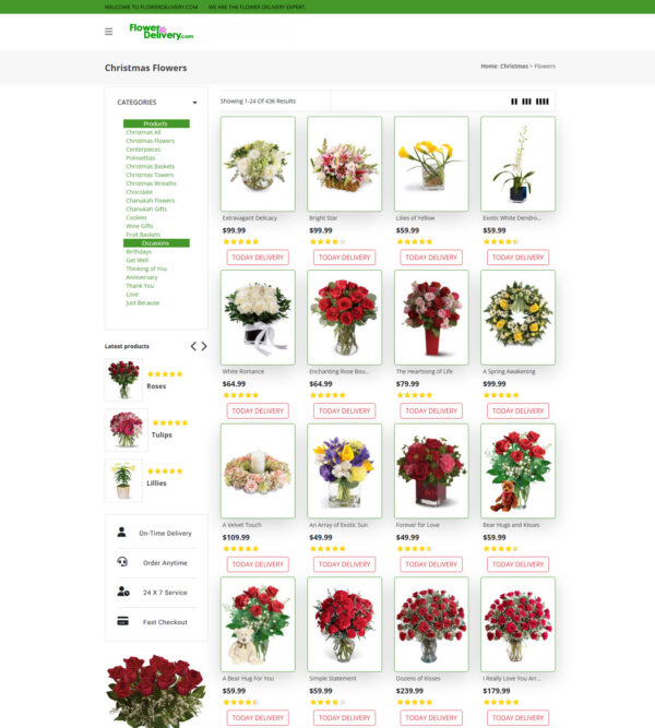 Christmas flowers _ Flower Delivery