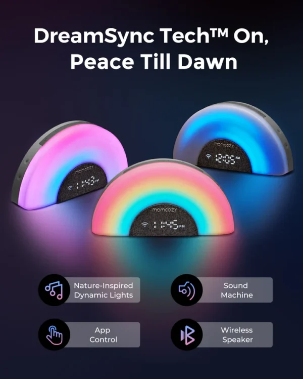 DreamSync Tech Smart Baby Sound Machine _ Momcozy