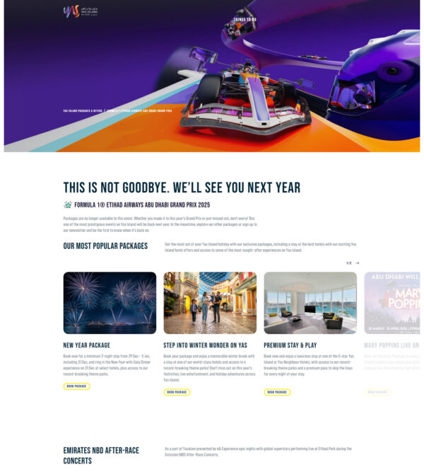 F1 packages – Yas Island Abu Dhabi _ Yas Island