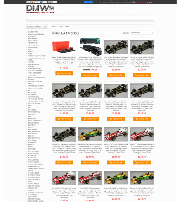 Formula 1 model cars _ Die Cast Models Whole Sale Formula 1 model cars _ Die Cast Models Whole Sale