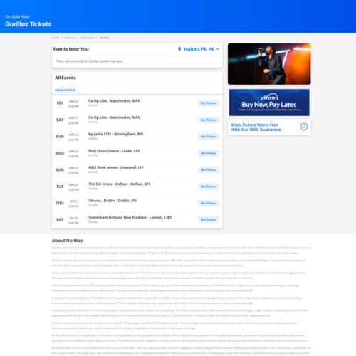Gorillaz Tickets Gorillaz Tickets
