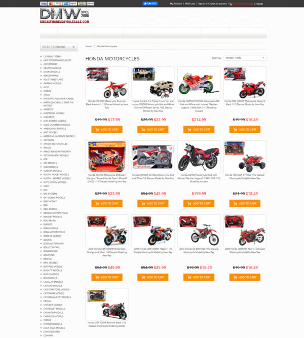 Honda motorcycles models _ Die Cast Models Whole Sale
