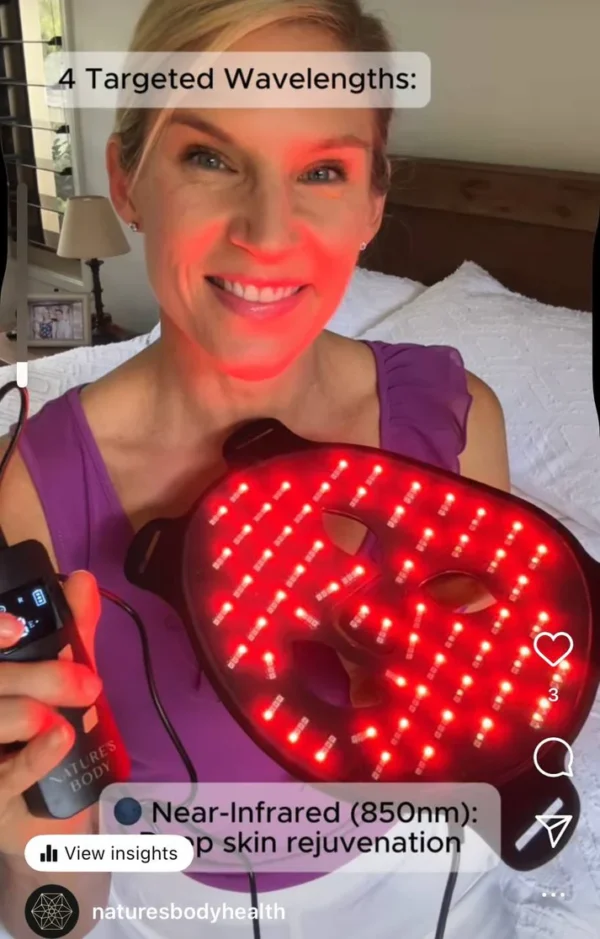 red light therapy LED face mask _ Nature’s Body