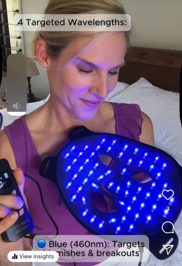 red light therapy LED face mask _ Nature’s Body
