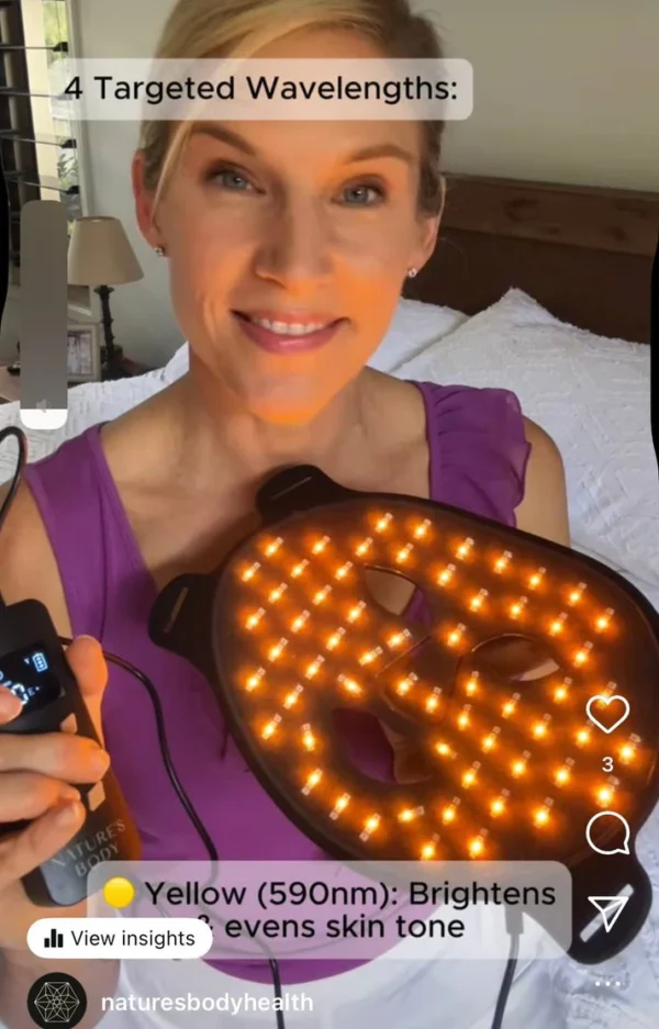 red light therapy LED face mask _ Nature’s Body