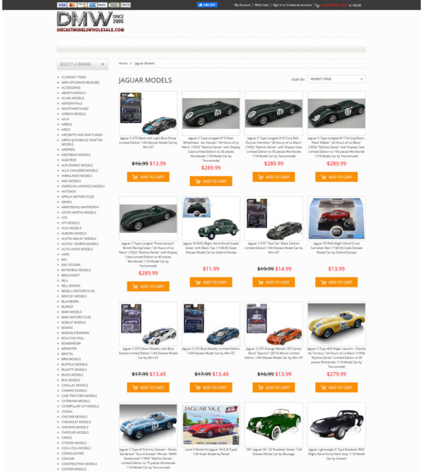 Jaguar model cars _ Die Cast Models Whole Sale
