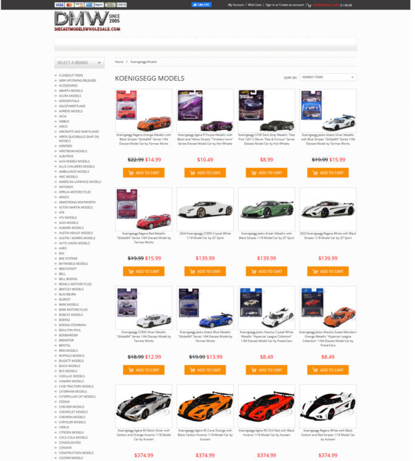 Koenigsegg models _ Die Cast Models Whole Sale Koenigsegg models _ Die Cast Models Whole Sale