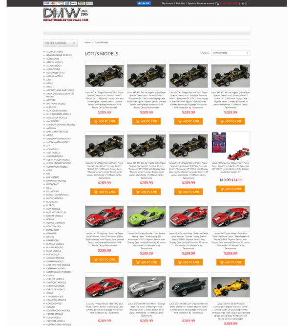 Lotus model cars _ Die Cast Models Whole Sale
