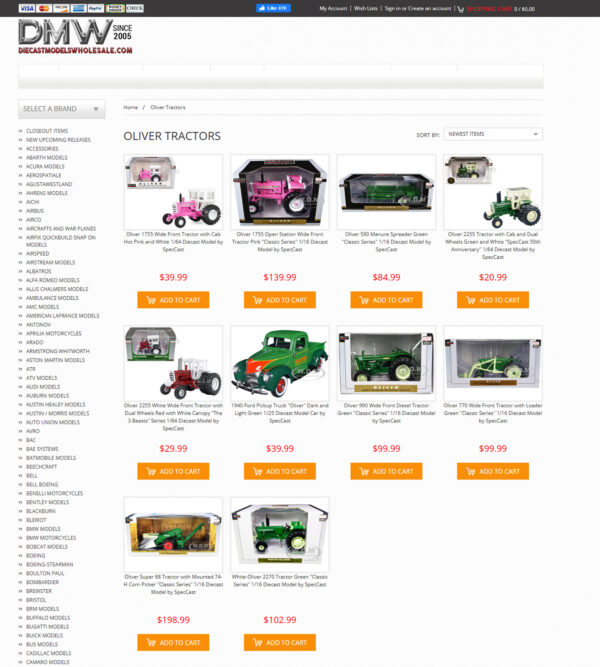 Oliver tractor models _ Die Cast Models Whole Sale