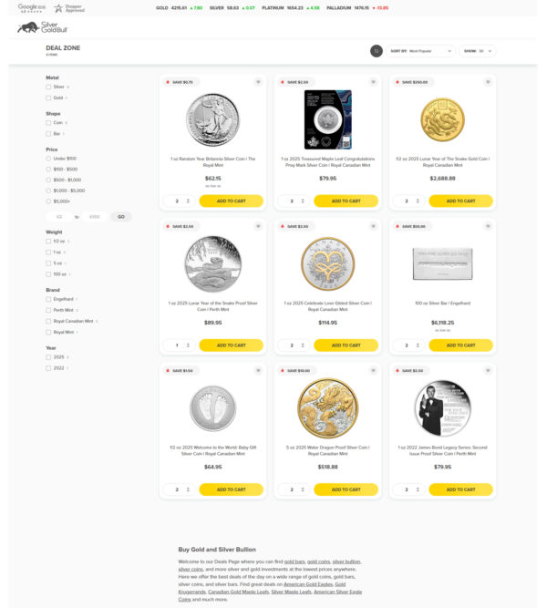 Our deal zone _ Silver Gold Bull