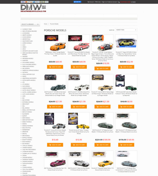 Porsche model cars _ Die Cast Models Whole Sale