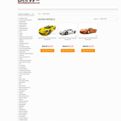 Saleen model cars _ Die Cast Models Whole Sale