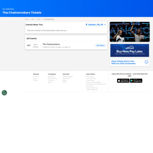 The Chainsmokers Tickets