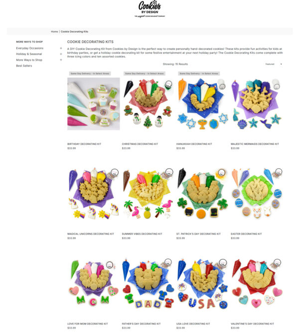 cookie decorating kits _ Cookies by Design