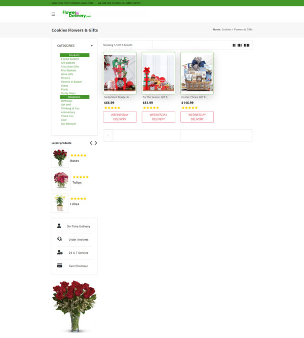 cookies baskets _ Flower Delivery