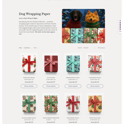dog wrapping paper _ London Penny dog wrapping paper _ London Penny
