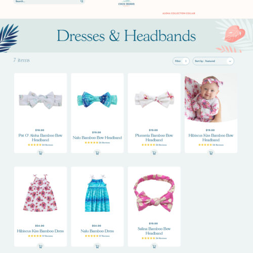 dresses and headbands _ Coco Moon Hawaii
