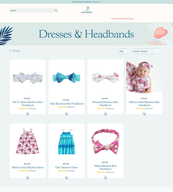 dresses and headbands _ Coco Moon Hawaii