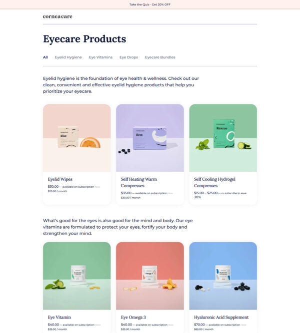 eye care products _ Cornea Care eye care products _ Cornea Care