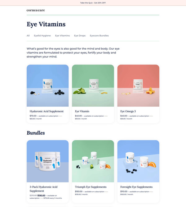 eye vitamins _ Cornea Care