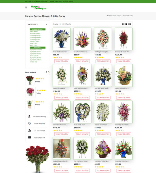 funeral flowers _ Flower Delivery