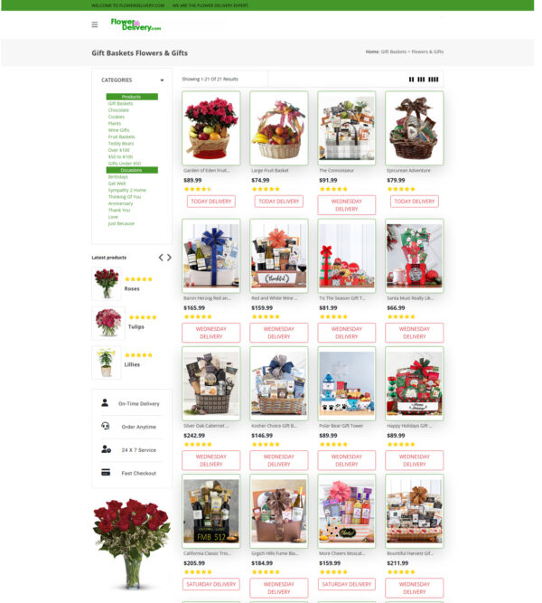 gift baskets _ Flower Delivery