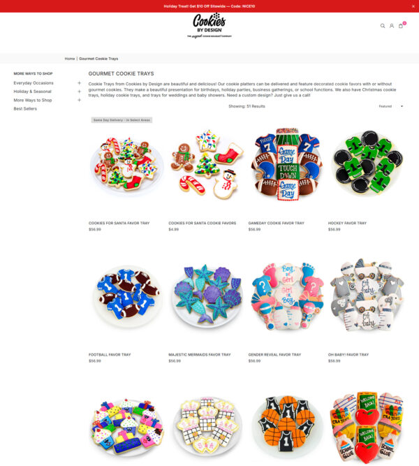 gourmet cookie trays _ Cookies by Design